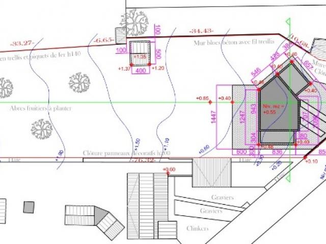 Debouck : Nouvelle Habitation unifamiliale pavillonnaire style contemporain.