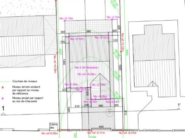 De Paepe : Projet en cours de construction : habitation unifamiliale 4 façades.