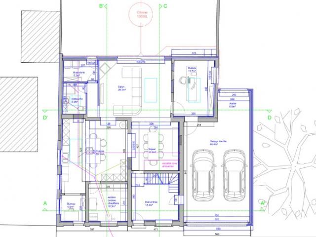 Dipasquale : En cours de travaux : Transformation et extension d'une habitation. - Apres