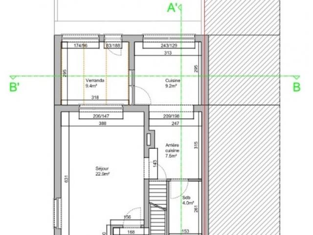 Abbonizio : Rénovation d'une habitation, modernisation volume secondaire. - Avant