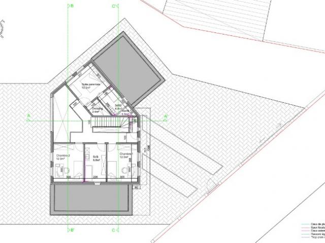 Debouck : Nouvelle Habitation unifamiliale pavillonnaire style contemporain.